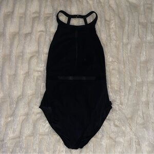 SHAN Elegant Black One Piece Swimsuit Womens Size 12
